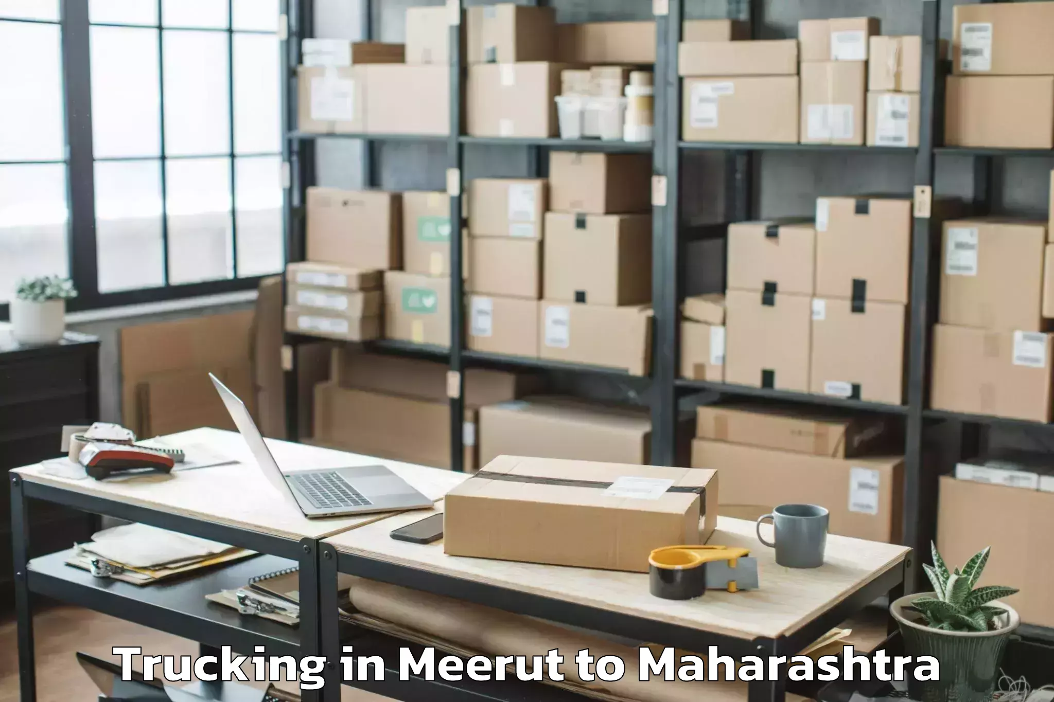 Expert Meerut to Maregaon Trucking